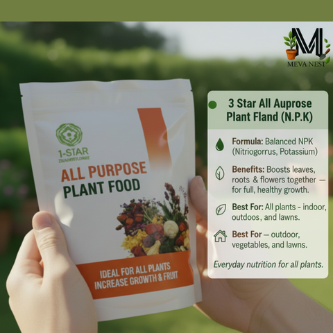 3 Star All Purpose Plant Food – Complete Nutrition for Healthy Growth 500g